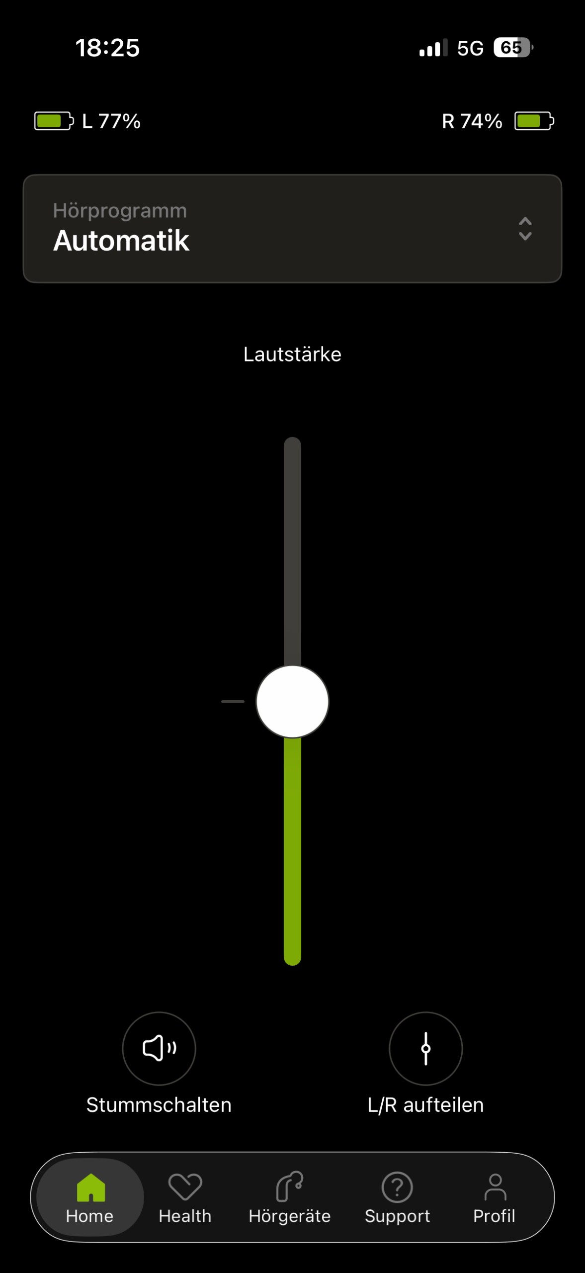 myPhonak App zur Steuerung kompatibler Hörsysteme
