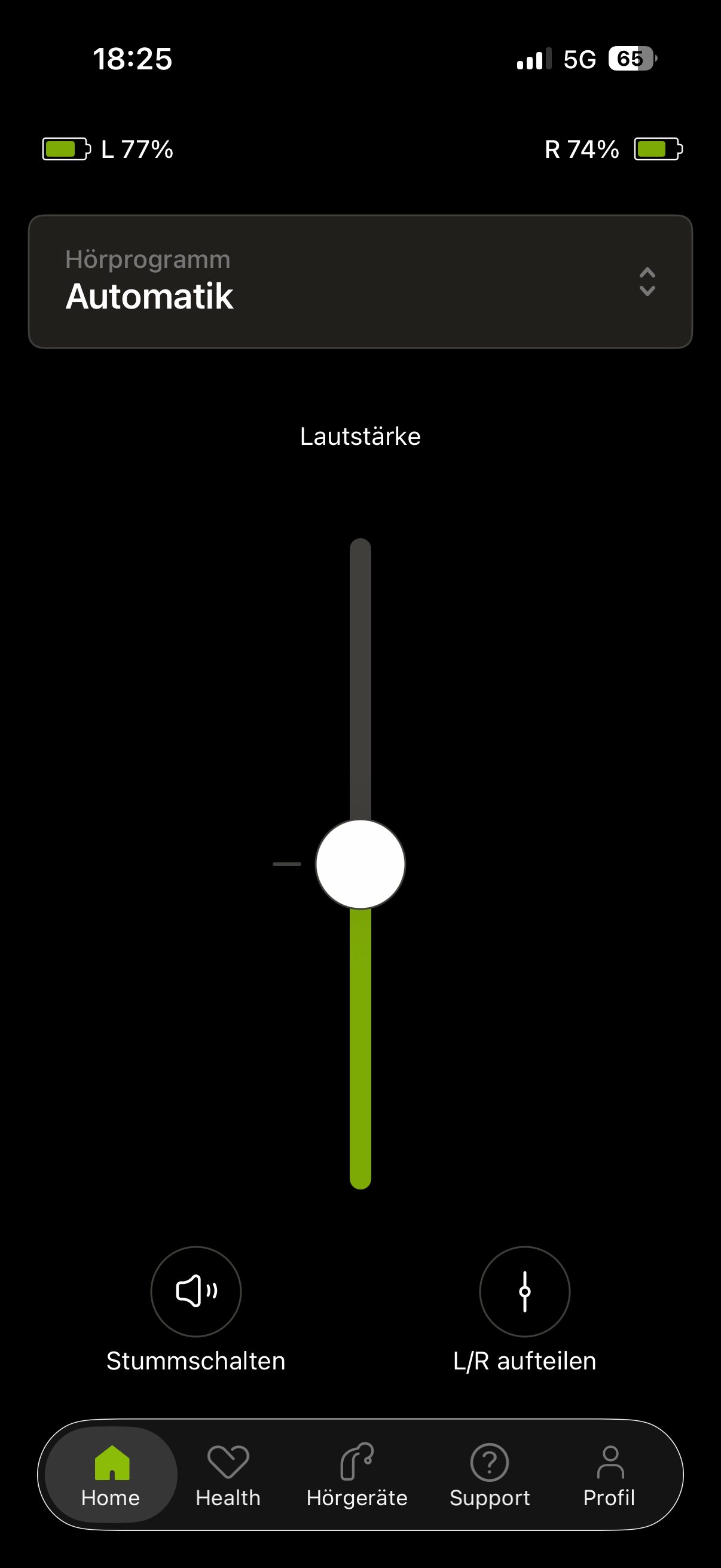 myPhonak App zur Steuerung kompatibler Hörsysteme